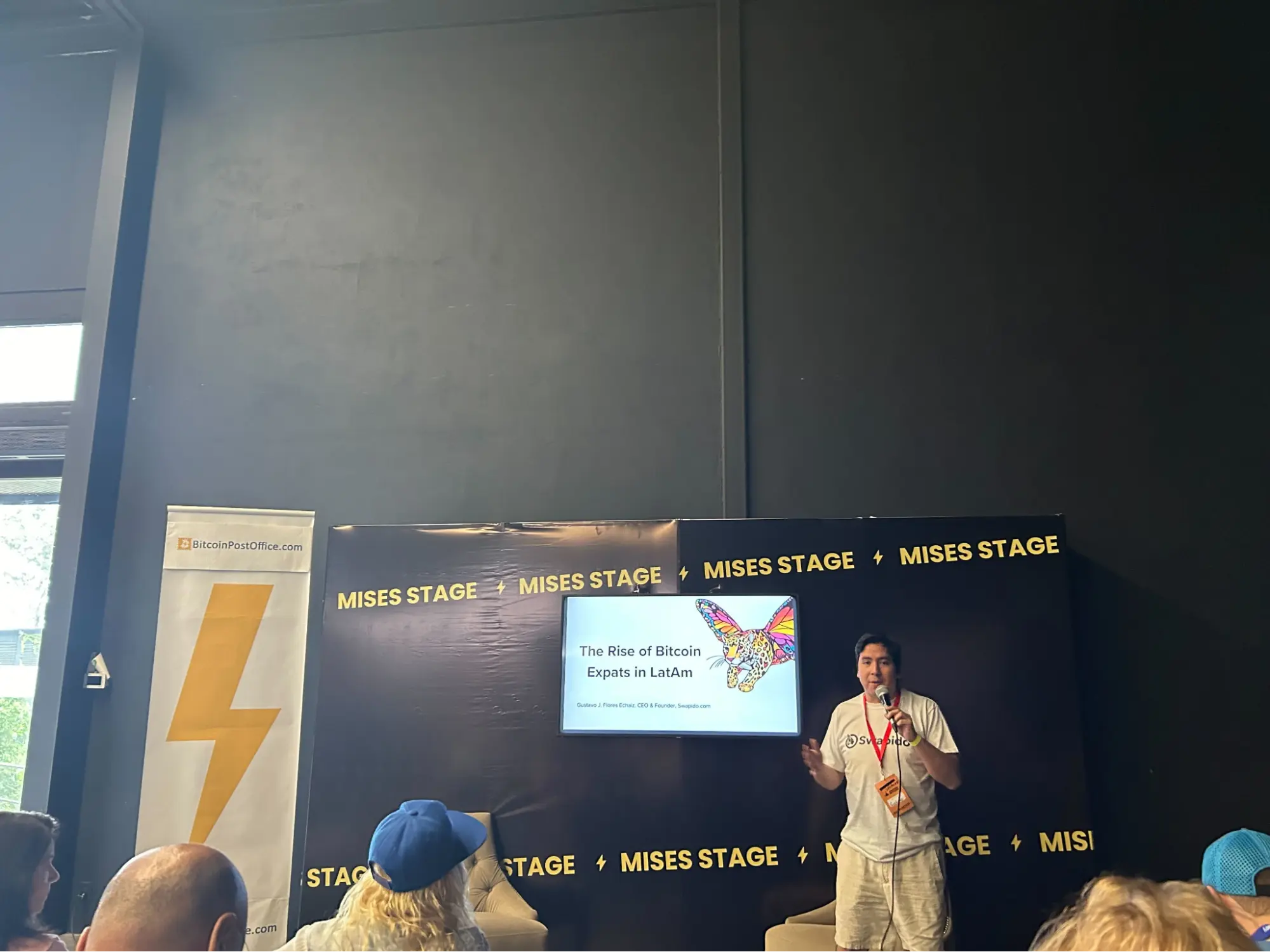 Gustavo talking at Adopting Bitcoin